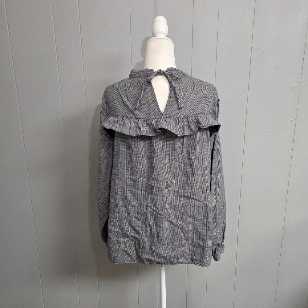 Simply Be Long Sleeve Ruffle Blouse - Picture 7 of 12